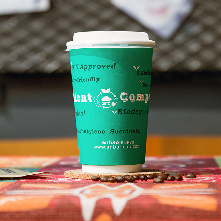 Customized Logo Disposable Takeout Hot Paper Coffee Cup With Lid
