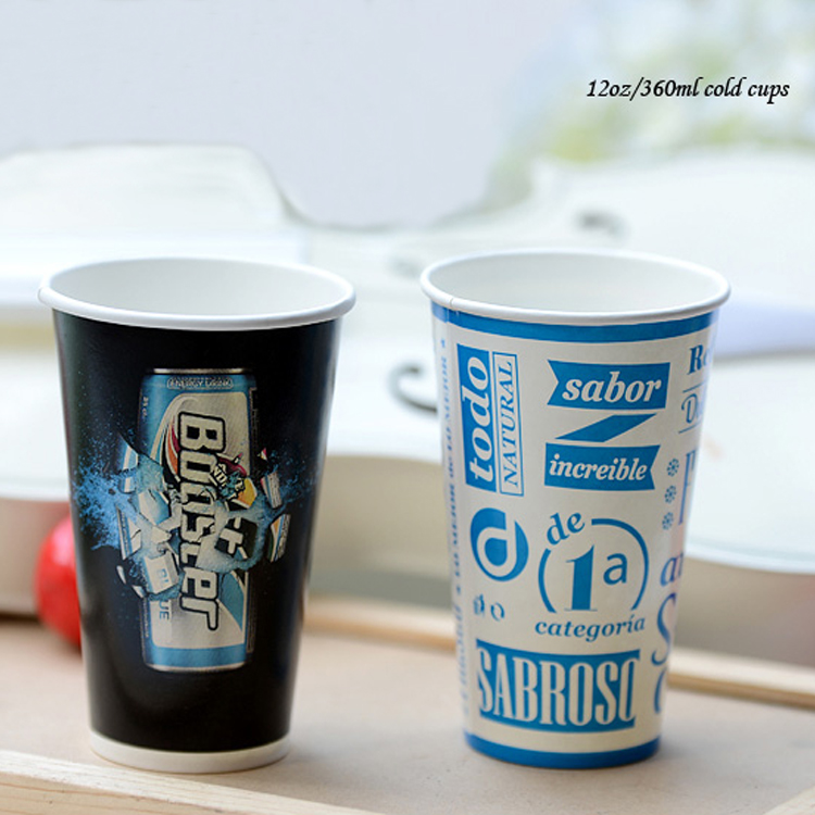 Custom Logo Printed 24 oz Cold Drink Paper Soda Cups
