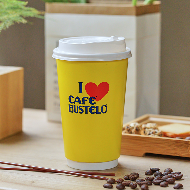 Custom Printed 8oz 9 oz 10oz Personalised Disposable Coffee double wall paper cup with Lids