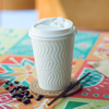Biodegradable Ripple Wall Paper Custom LOGO Printing Coffee Cup