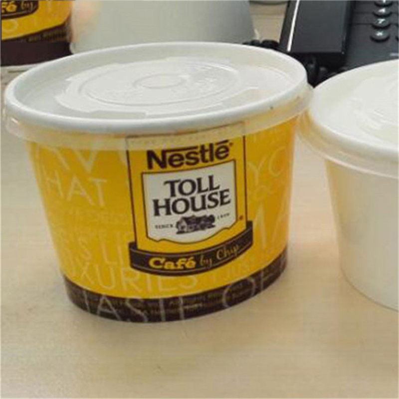 Custom Printed 250ml Disposable Ice Cream Paper Cup