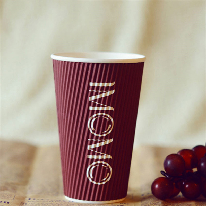 custom double wall coffee cups ripple paper cups