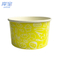 colored 3oz-1 6oz ice cream paper cup with lid and spoon