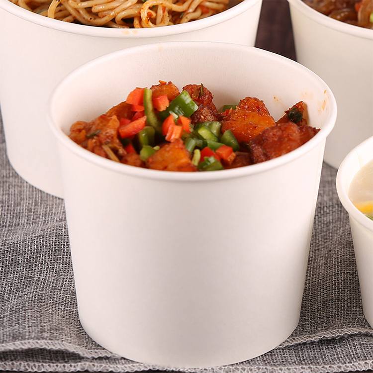 disposable paper soup cup/bowls with custom printing