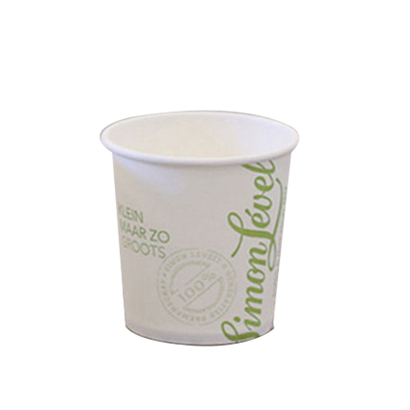 fully stocked dispenser single wall disposable paper cup with lids