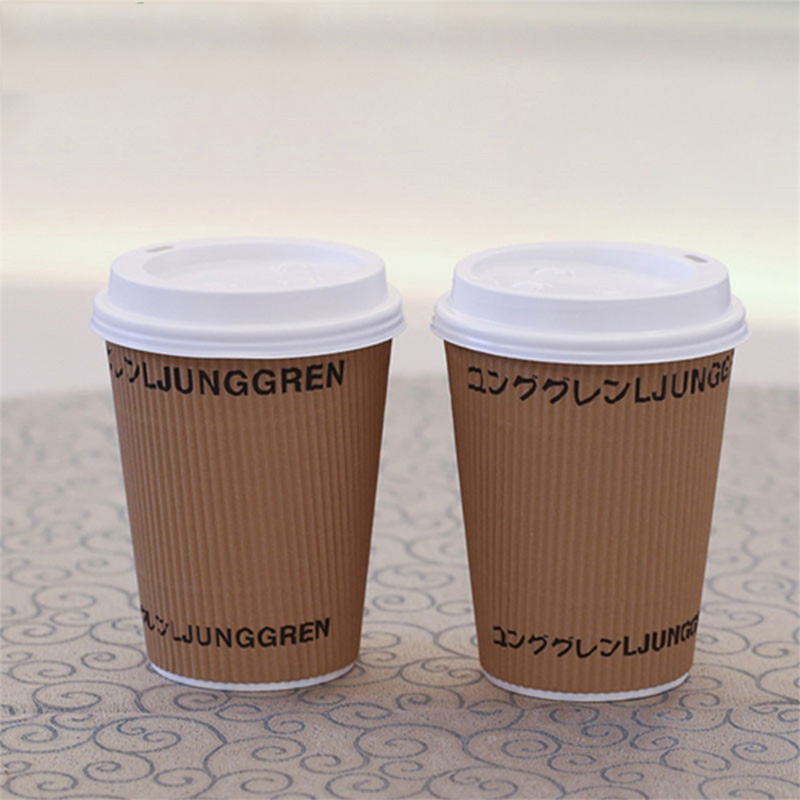 chinese supplier disposable drinking 16oz ripple wall paper cup