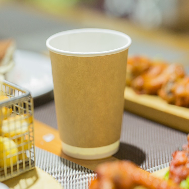 customizable Double Wall Kraft Paper Cup 70 Ml Biodegradable