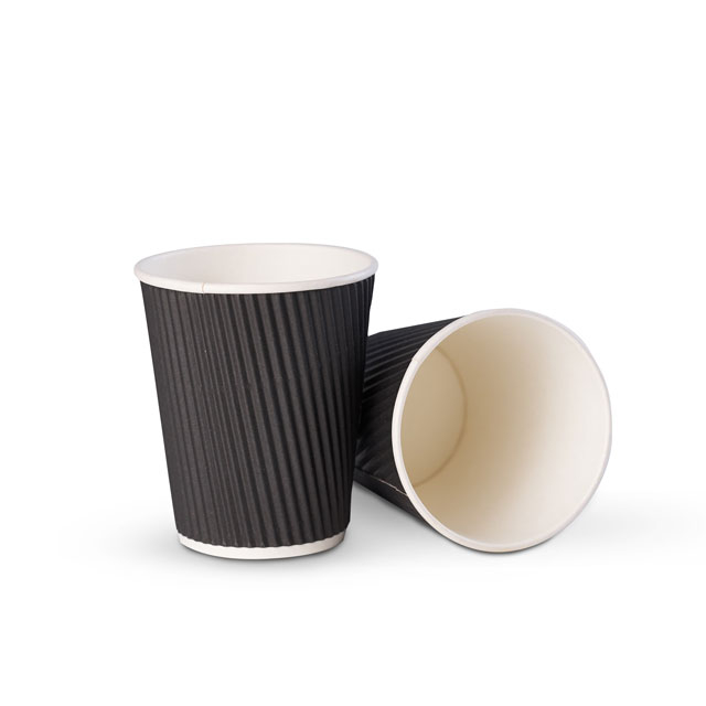 8oz 12oz 16oz Safe Healthy Ripple Disposable Coffee Paper Cups