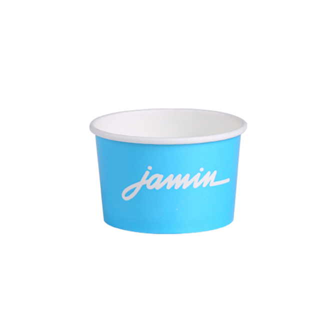 Eco-Friendly Customized Frozen Yogurt ice cream paper bowl With Lid