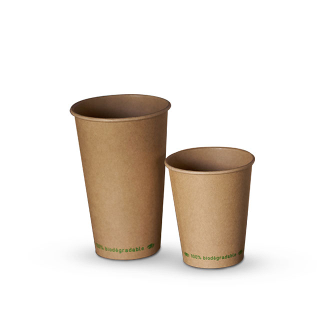 Customized Printing Logo Insulated Biodegradable Disposable Single Wall Coffee Juice Tea Paper Cups